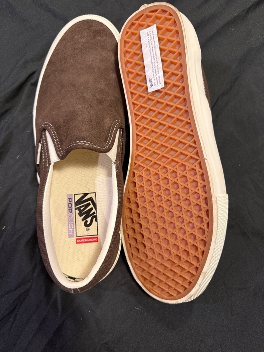 Vans Brown Suede Slip-On Loafers for Men - Picture 4 of 5